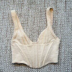 Zara Boucle Corset Top